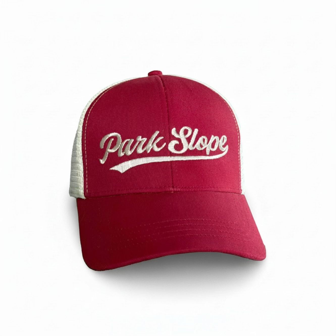 BKLYN Trucker Hat Park Slope Red