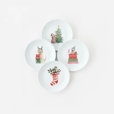 Santa Paws - Melamine Plate 7.5&quot;