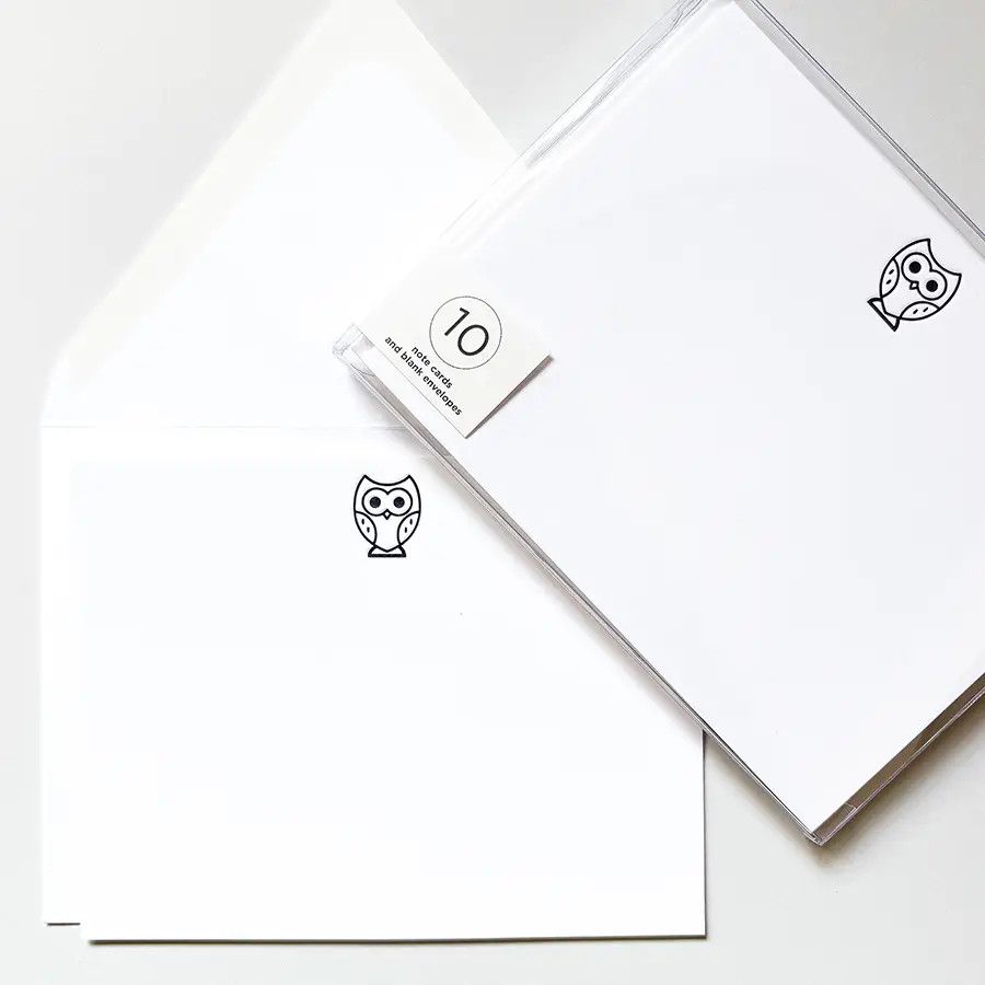 Notecard Set Owl