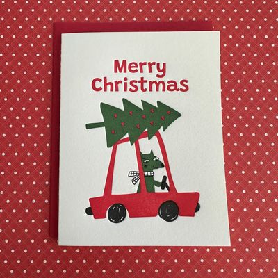 Christmas Tree On Car