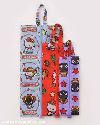 3D Zip Set Hello Kitty &amp; Friends Western