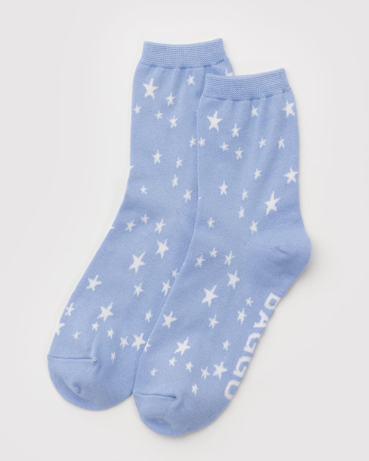 Baggu Crew Socks Blue Star