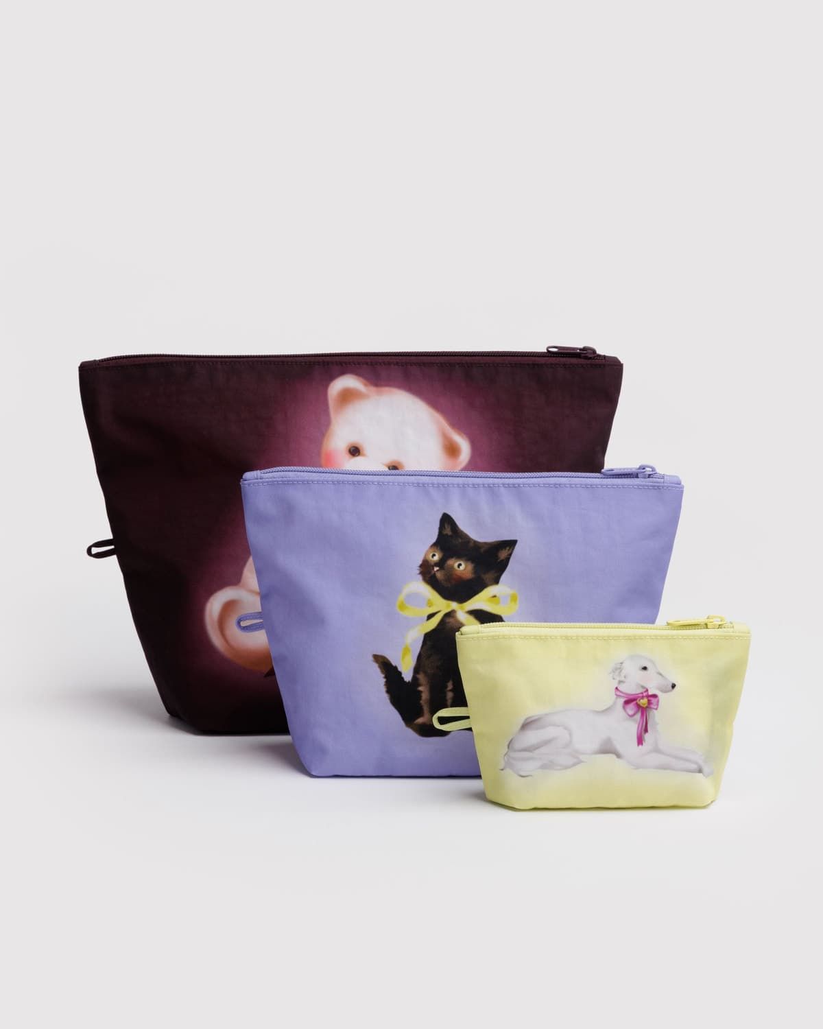 Baggu Go Pouch Set Fancy Animals