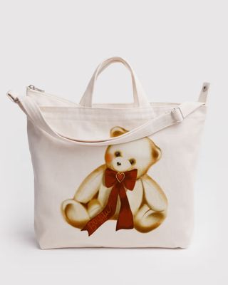 Baggu Horizontal Zip Duck Bag Teddy Bear
