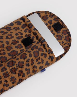Baggu Puffy Laptop Sleeve Leopard 13"14"