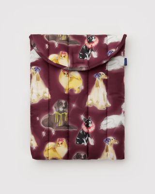 Baggu Puffy Laptop Sleeve Fancy Dogs 13&quot;14&quot;