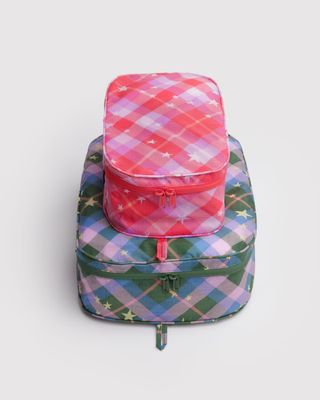 Baggu Packing Cube Set Star Plaid