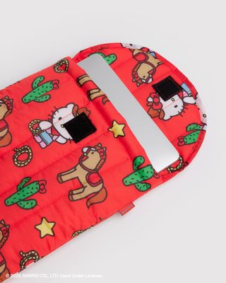 Baggu Puffy Laptop Sleeve Hello Kitty Western  13"14"