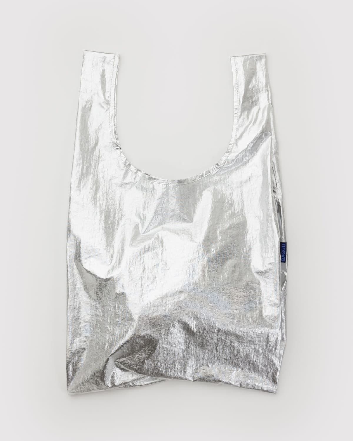 Baggu Reusable Bag Standard Chrome Metallic