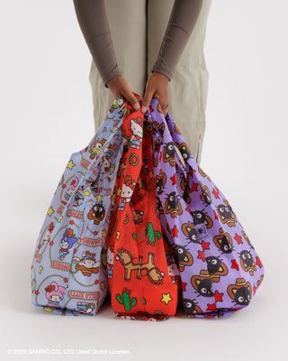 Baggu Reusable Bag Standard Set of 3 Hello Kitty &amp; Friends Western