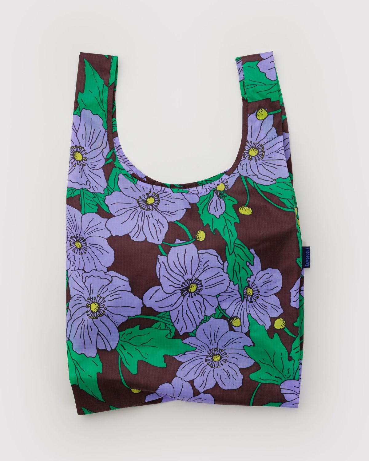 Baggu Reusable Bag Standard Maroon Poppy