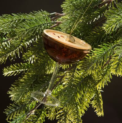 Espresso Martini Cocktail Christmas Ornament
