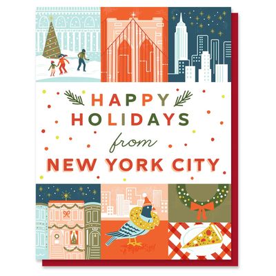 New York City Holiday Grid Card
