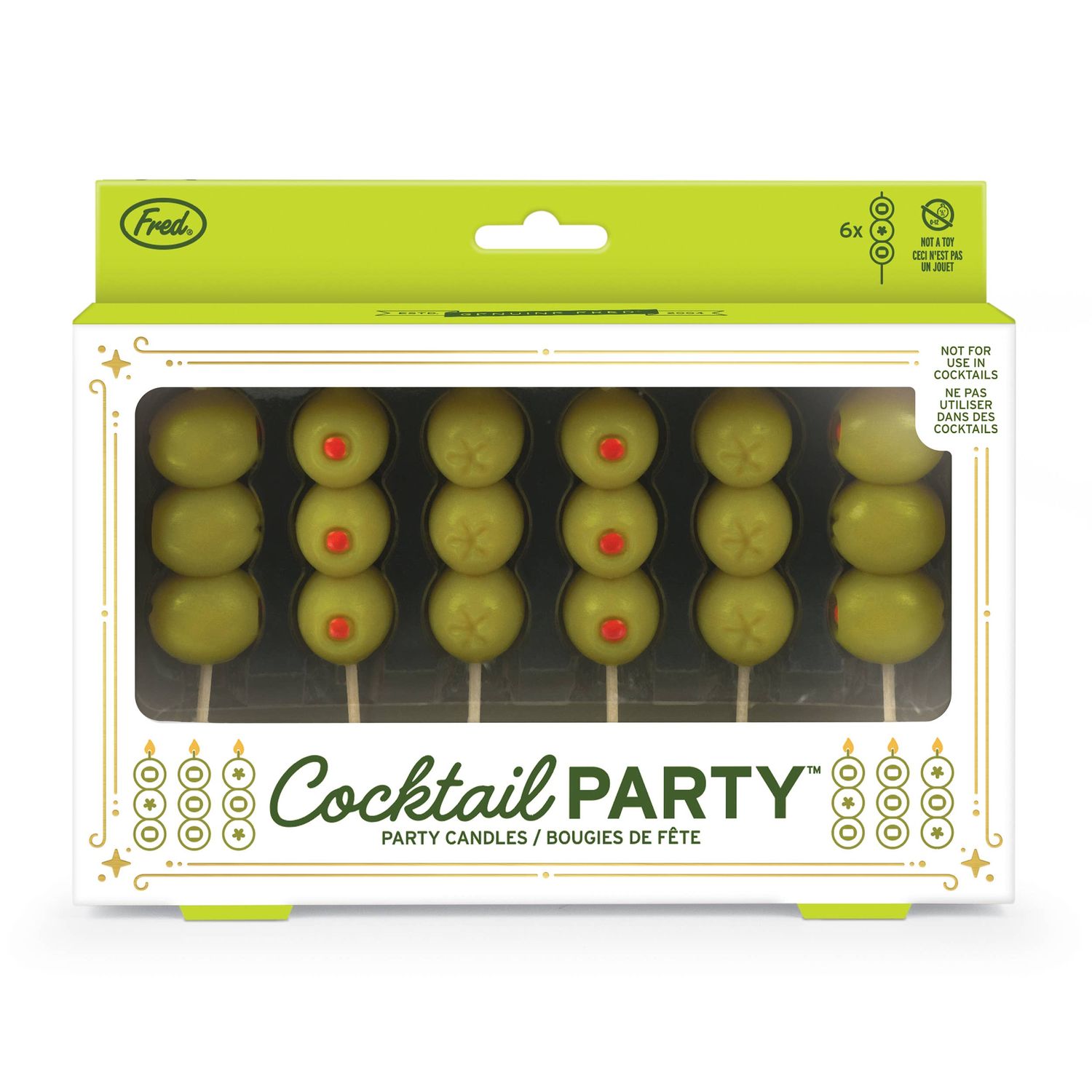 Fred Cocktail Party Olive Candles