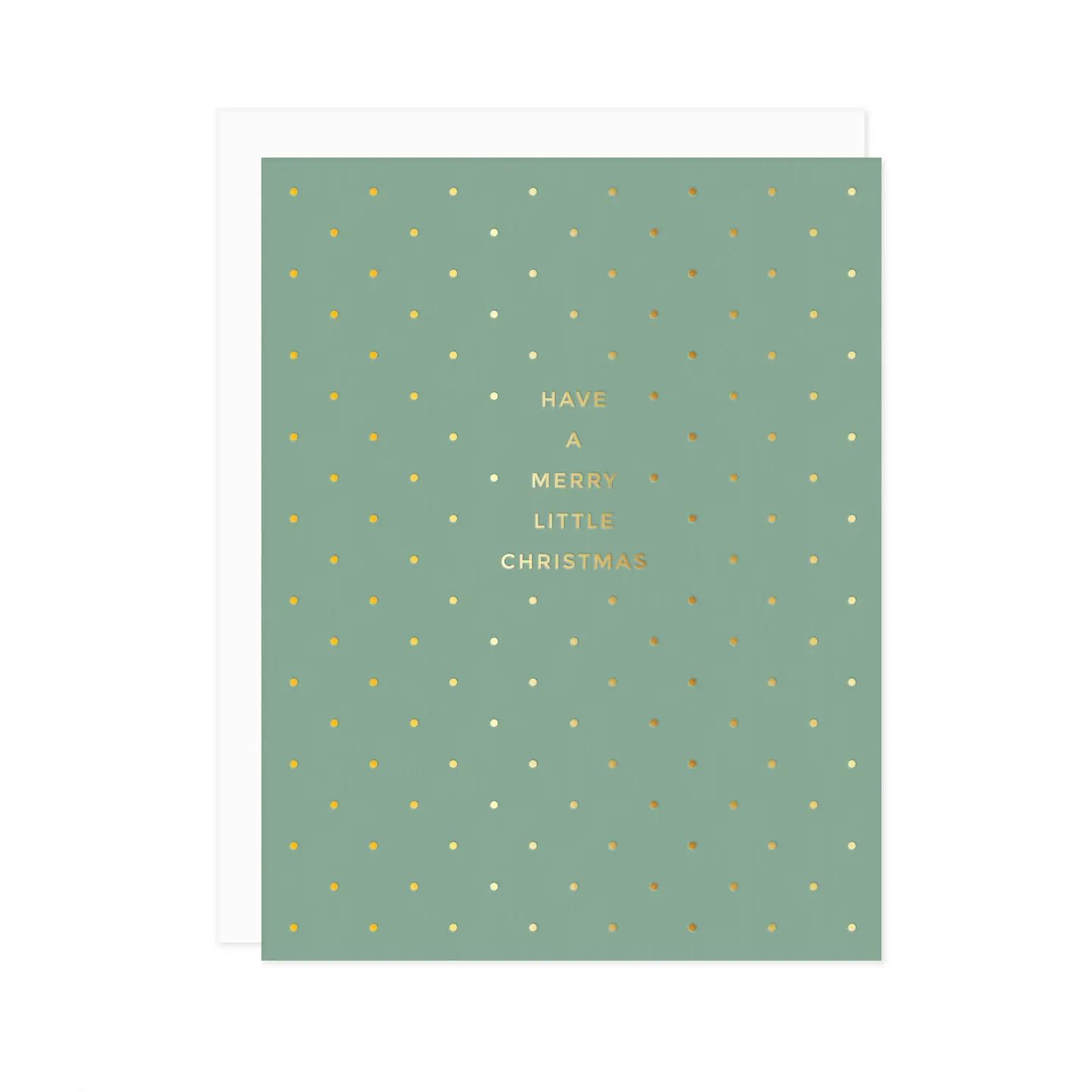 Merry Little Christmas Foil Greeting Card