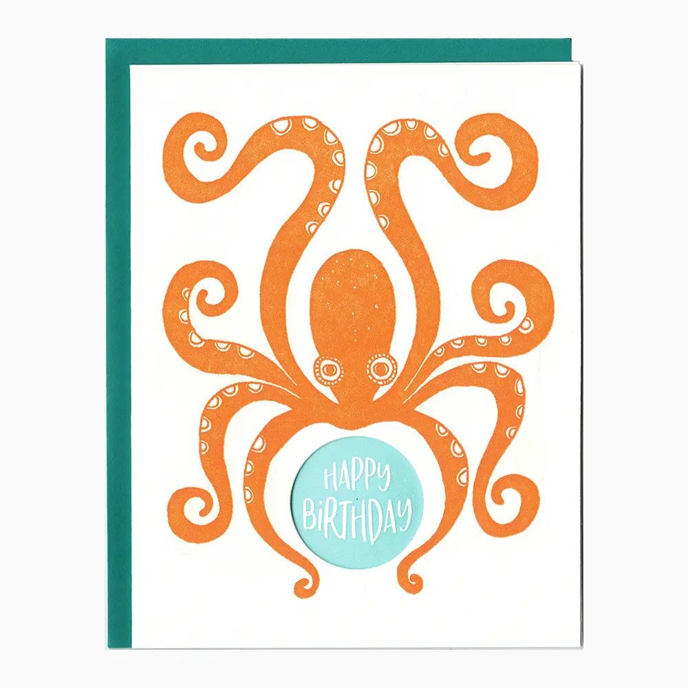 Birthday Octopus Card
