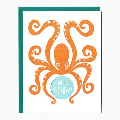 Birthday Octopus Card