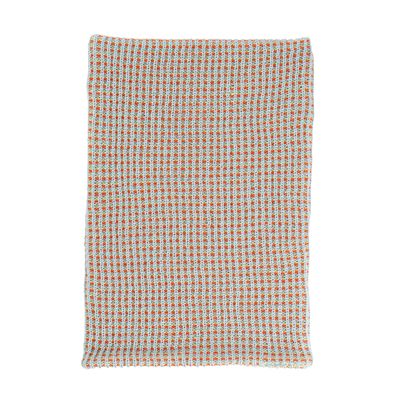 Simple Grid Snood Stone Blue