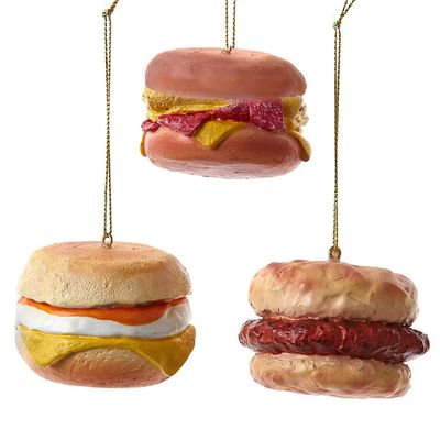 Mcbreakfast Sandwich Resin Ornament, 3 Assorted