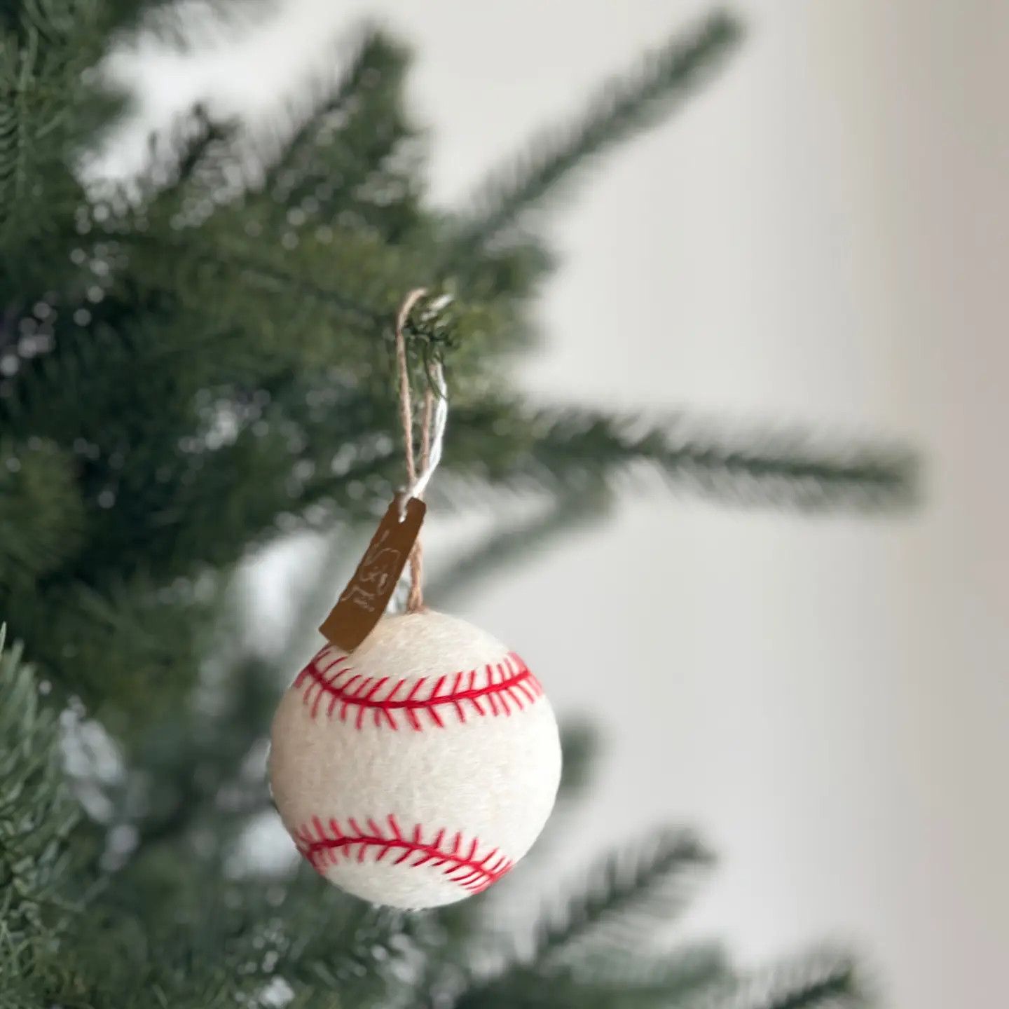 Wool Felt Baseball Sports Ornament