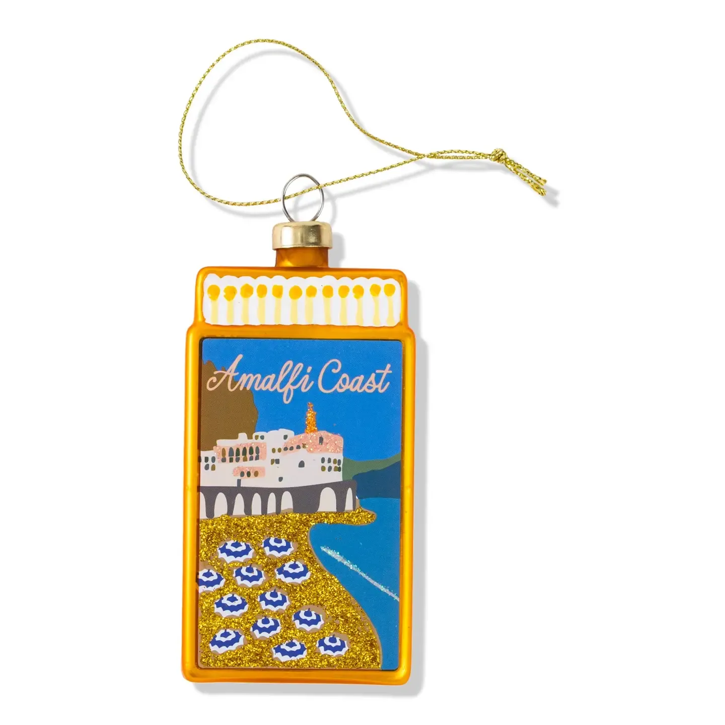Matchbook Ornament, Design: Amalfi Coast