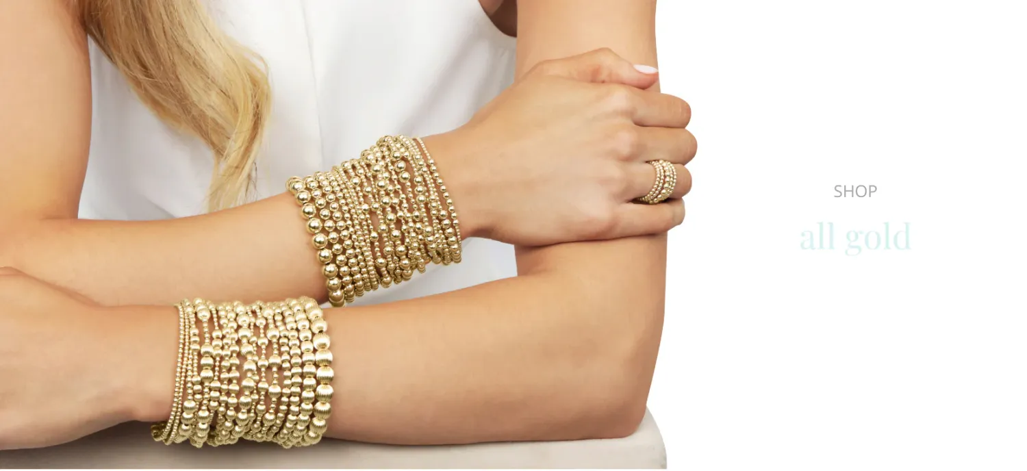 enewton classic gold 2mm bead bracelet