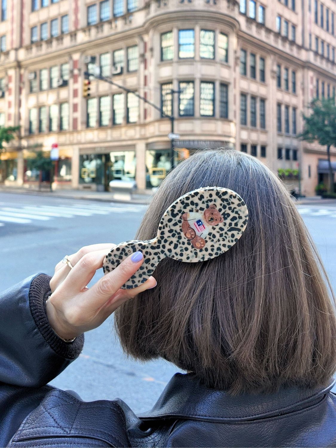 Americana Teddy Handbag Hero Brush