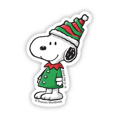 Peanuts® Elf Snoopy Sticker