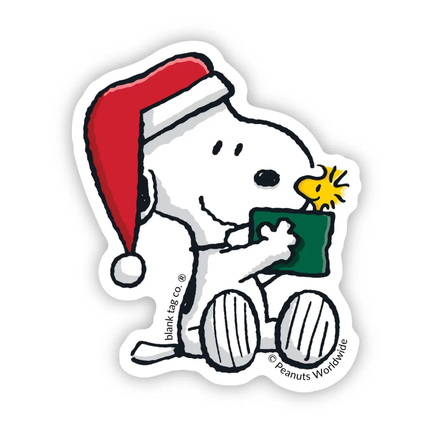 Peanuts® Snoopy With Woodstock In A Box sticker