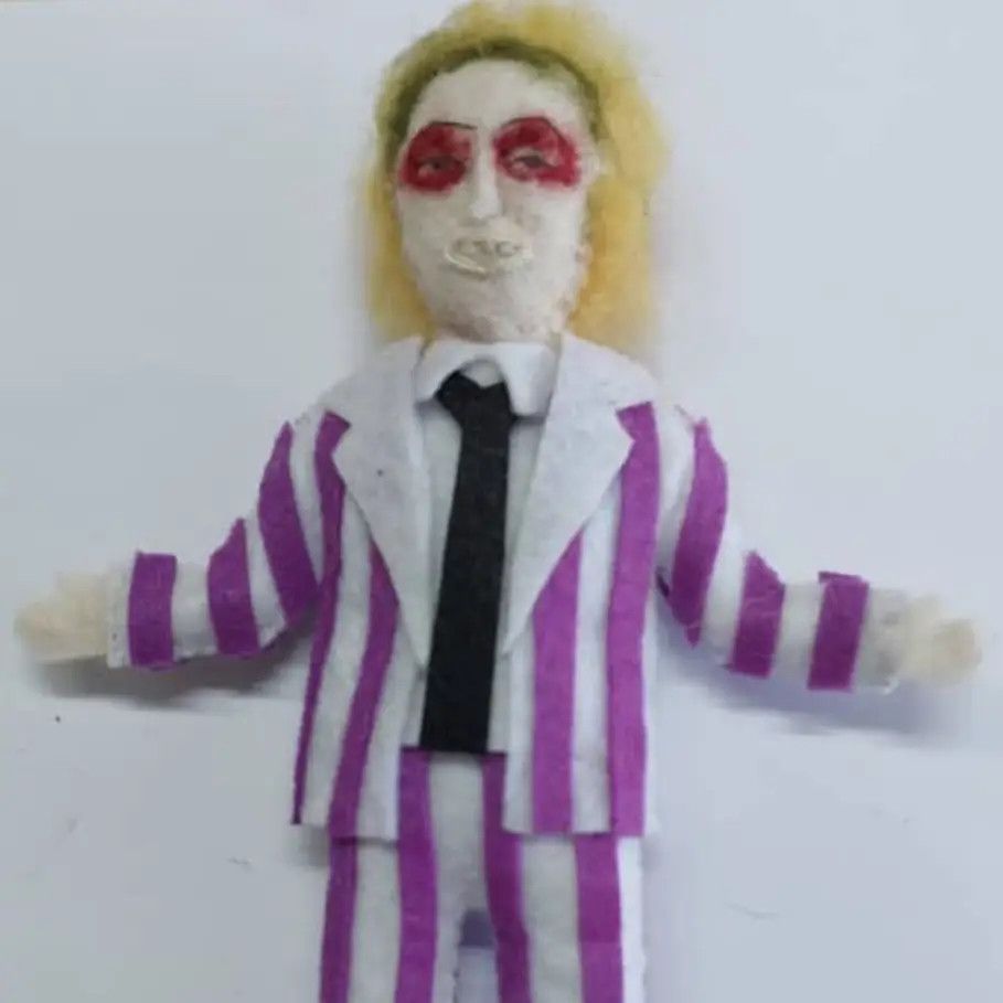 Beetlejuice Felt Ornament