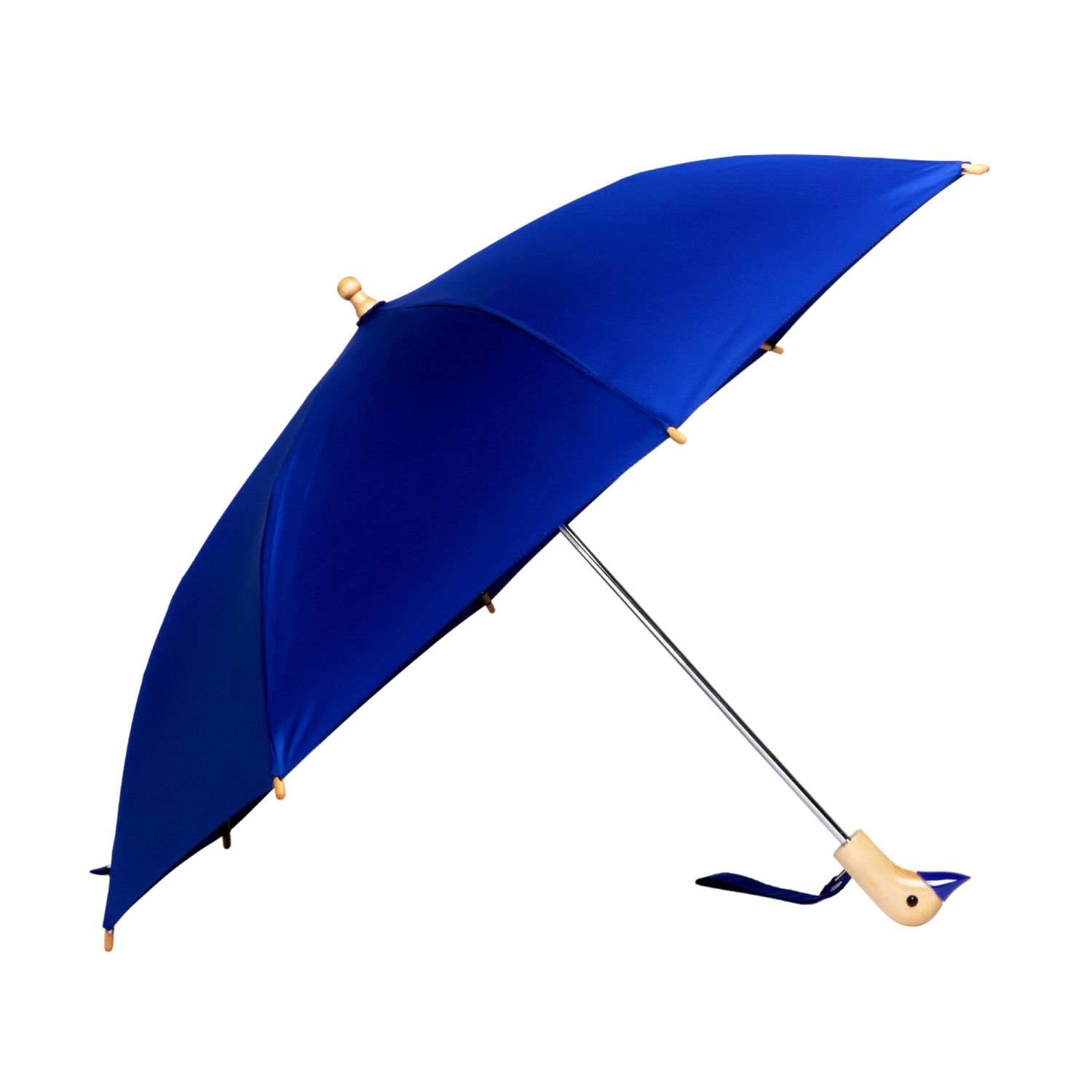 Kids Eco-Friendly Duckling Wood Umbrella Blue