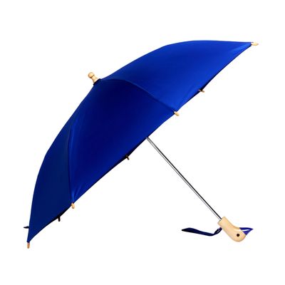 Kids Eco-Friendly Duckling Wood Umbrella Blue