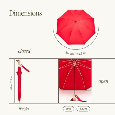 Kids Eco-Friendly Duckling Wood Umbrella Yellow