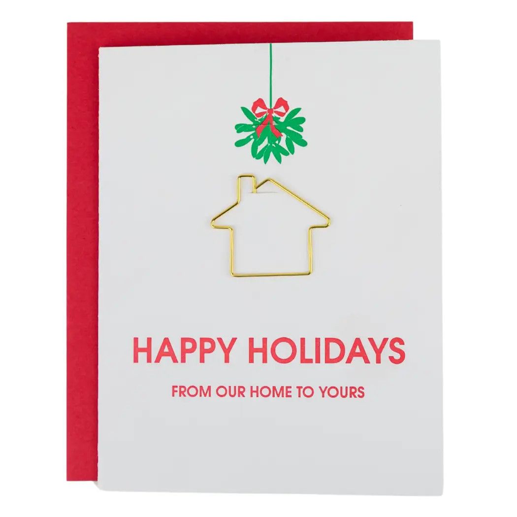 Happy Holidays from Our Home To Yours Paper Clip