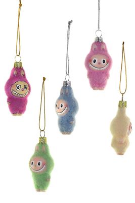 Fuzzy Monsters 5 Assorted Ornament