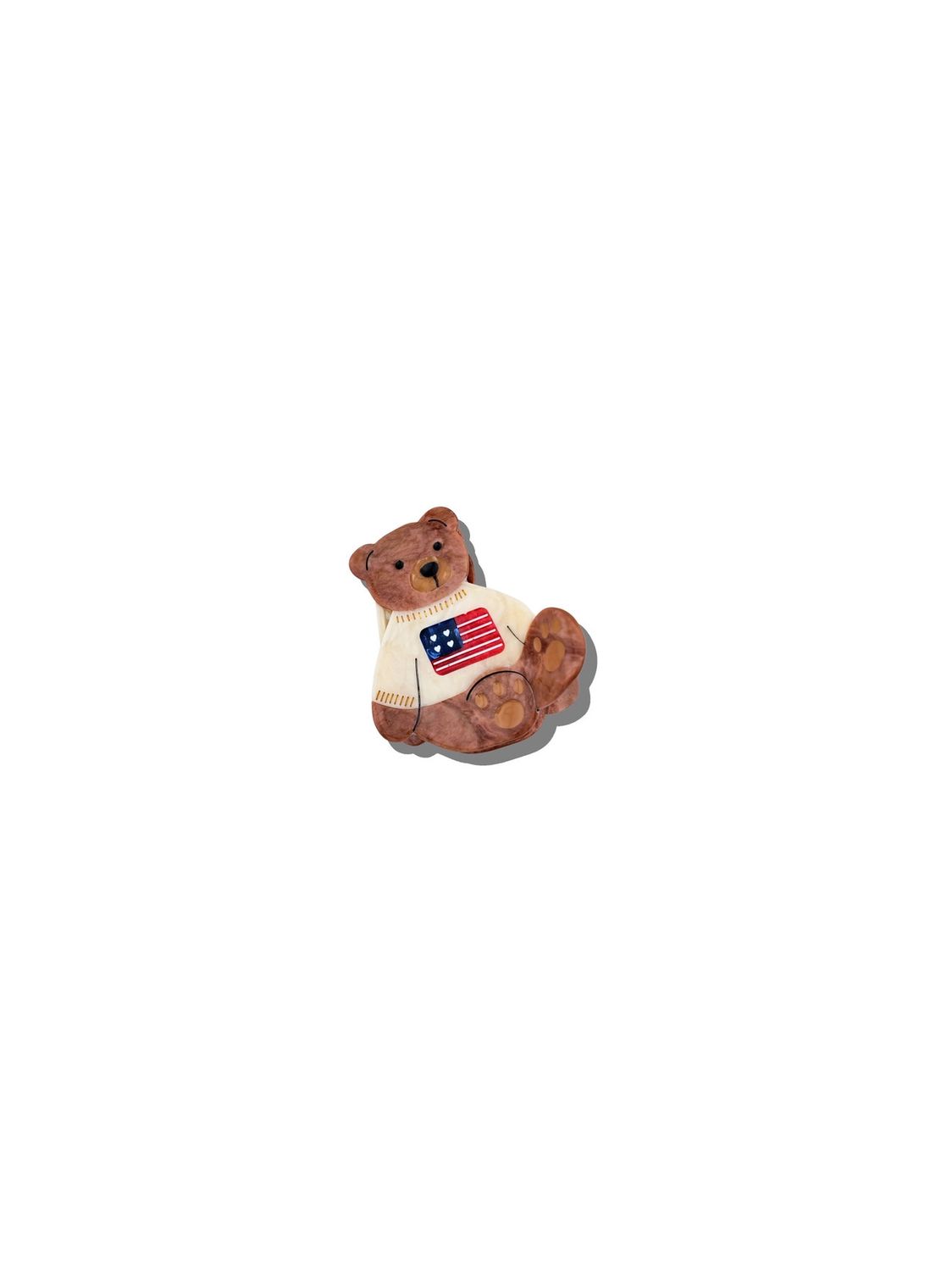 Mini Americana Teddy Bear Hair Claw
