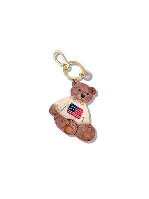 American Teddy Bear Bag Charm + Keychain