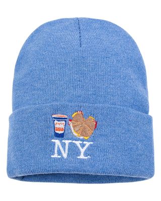 Bacon Egg and Cheese Ny Knit Beanie Royal Blue