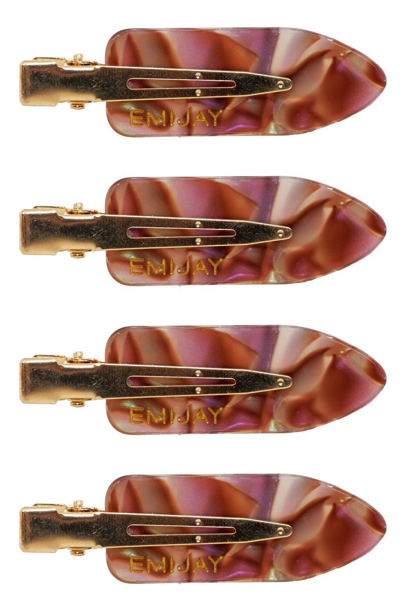 Popstar Clips in High Multi-Color Swirls