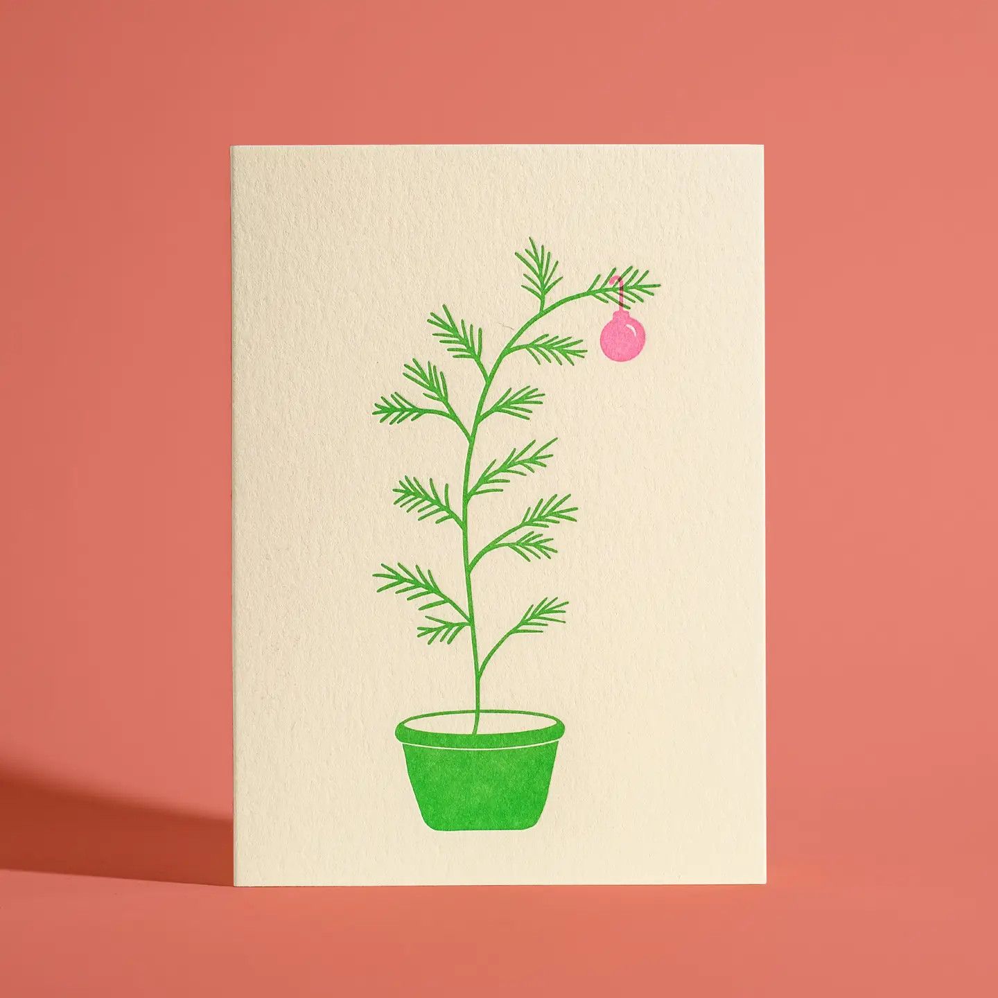 Little Christmas Tree Letterpress Greeting Card