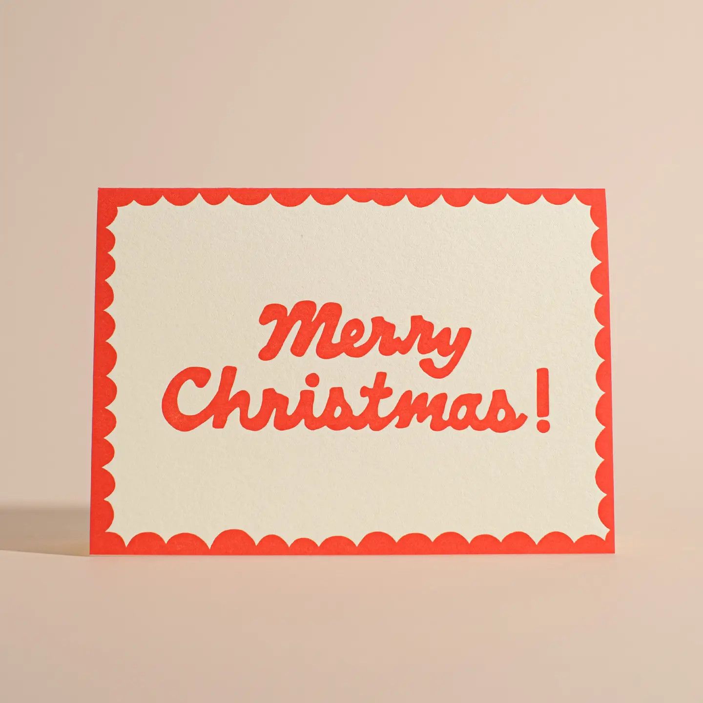 Merry Christmas! Letterpress Greeting Card