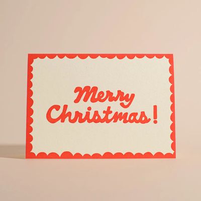 Merry Christmas! Letterpress Greeting Card