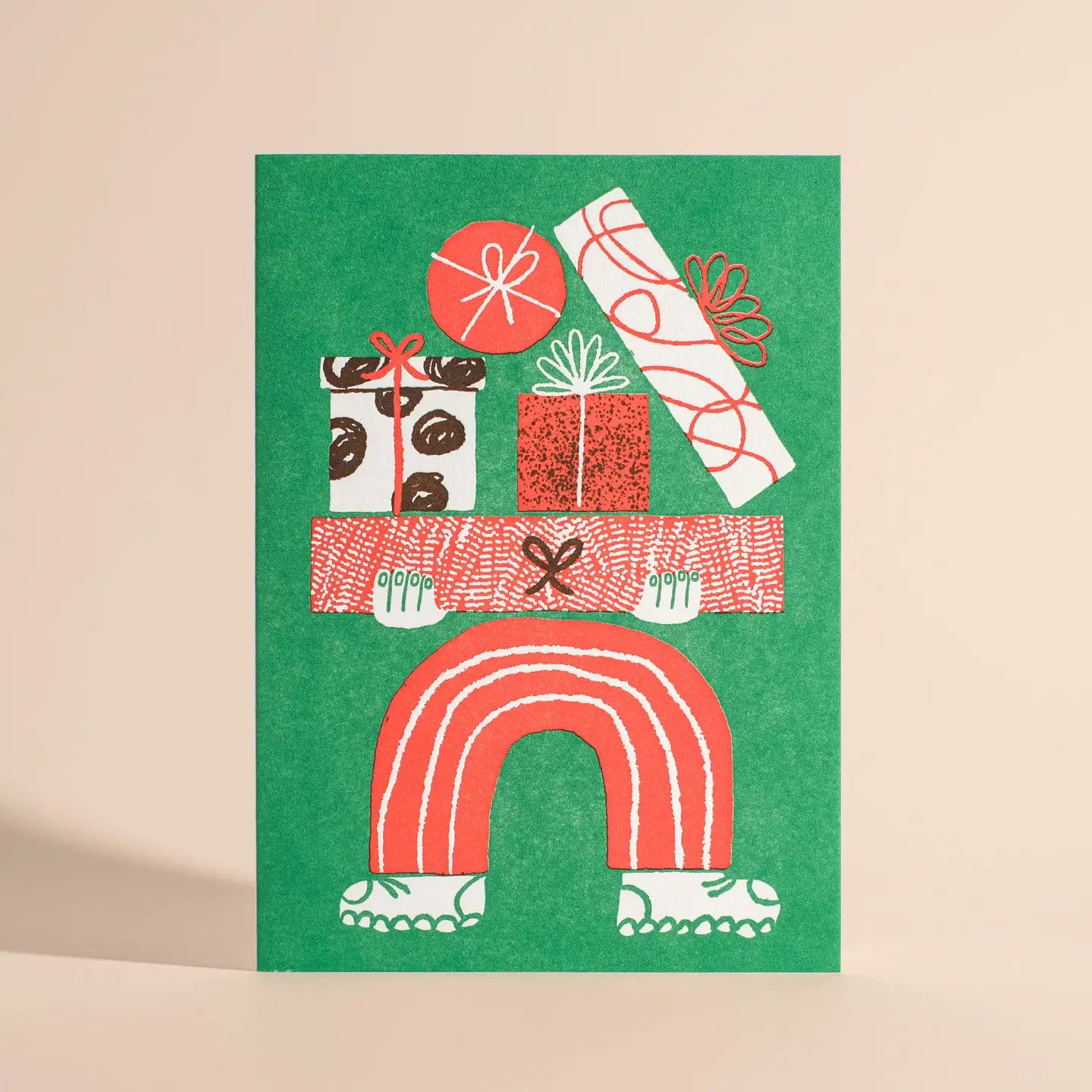 Presents! Presents! Presents! Letterpress Greeting Card