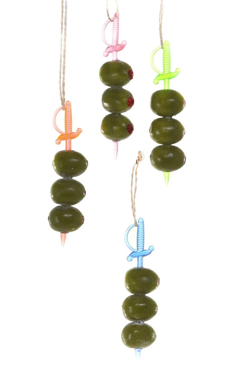 Cocktail Olives 4 Assorted Ornament
