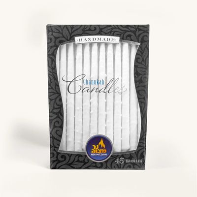 Chanukah Candles White