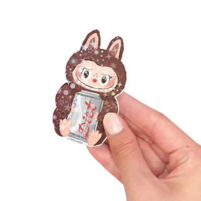 Holographic Vinyl Sticker - Labubu Monster