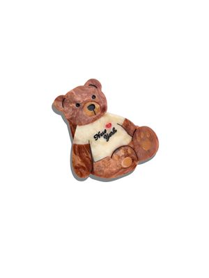 Mini New York Teddy Bear Hair Claw
