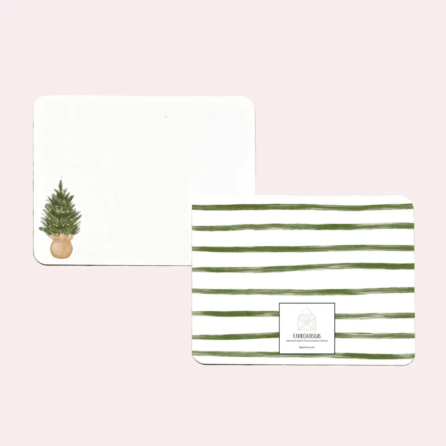 Mini Tree Rounded Flat Notes 10