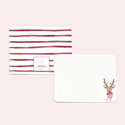 Reindeer Rounded Flat Notes