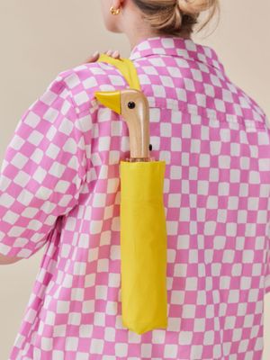 Yellow Eco-Friendly Compact Umbrella